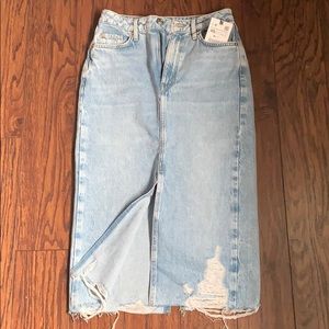 NWT Zara jean skirt